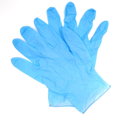 NITRILE GLOVES BLUE LRG